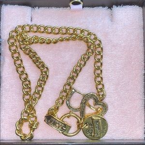 ORIGINAL JUICY COUTURE GOLD NECKLACE WITH CHARMS
